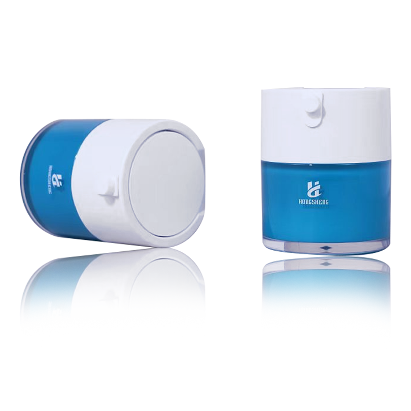 HS-036 Blue 30G 1oz Plastična akrilna kozmetička staklenka Spremnici za kreme Plastična staklenka seruma za kozmetiku i njegu kože