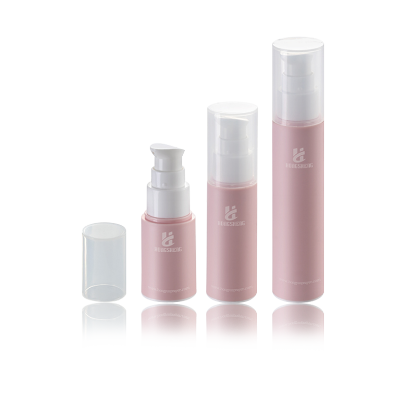 15ML 30ML 50ML Pink mat Airless boca-HS-013D